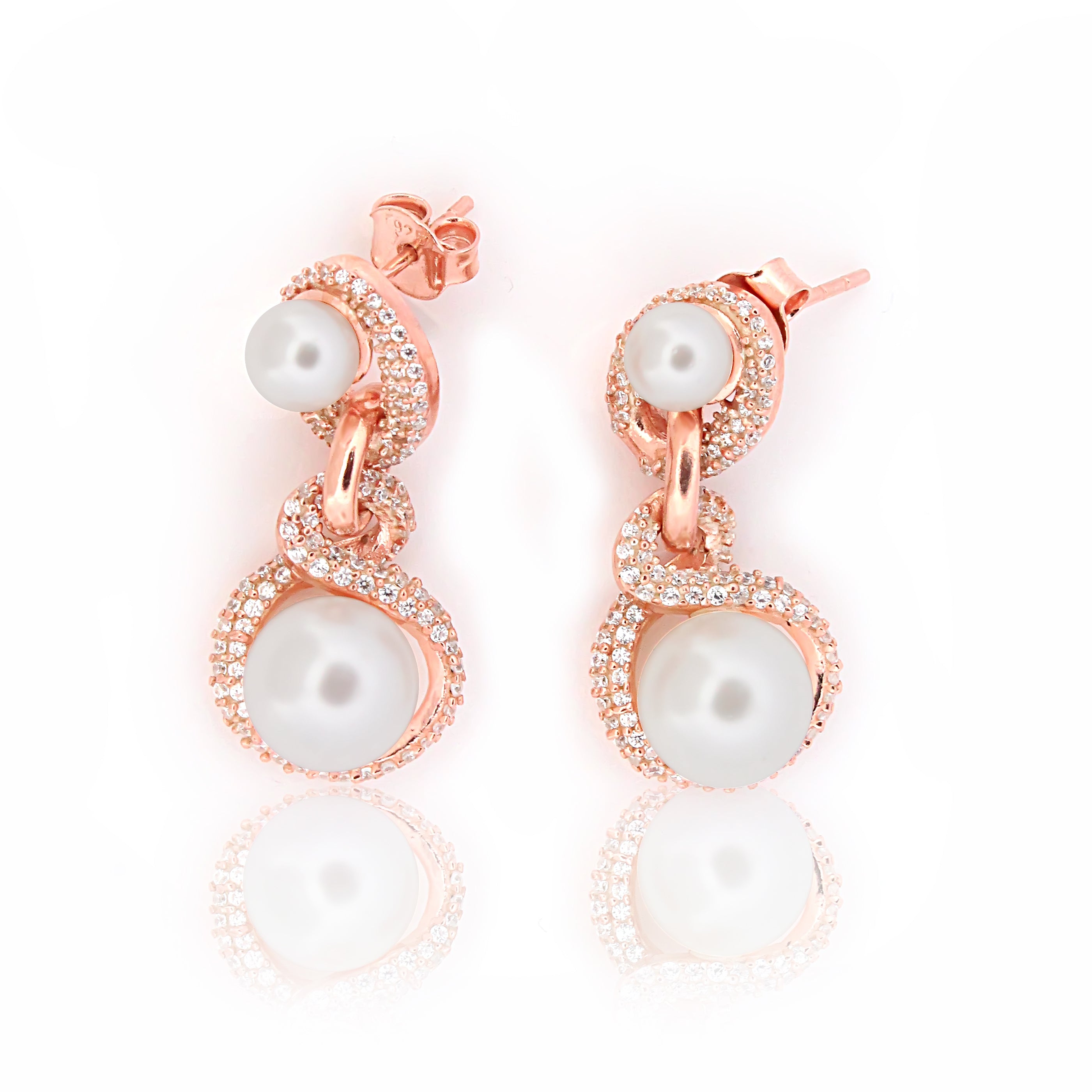 925 Sterling Silver CZ Stone Earring For Women By Kesardeep